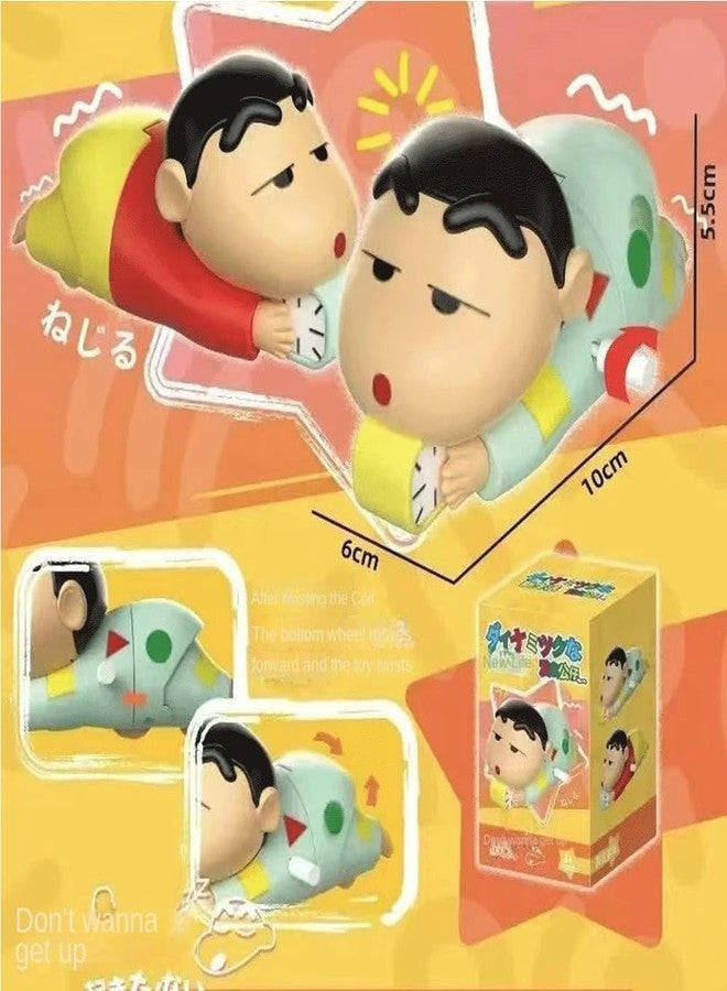 acrown Cute Shinchan Toys for Kids Sensory Worm crwaling Shinchan Wind up Colorful Toy Insect Figurines for Boys and Girls Multicolor (Shinchan Toy) - Image 5